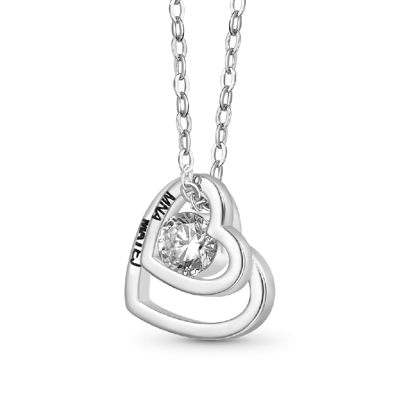 Double Love Engravable Necklace