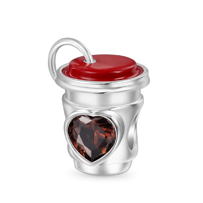 Open Lid Coffee Charm