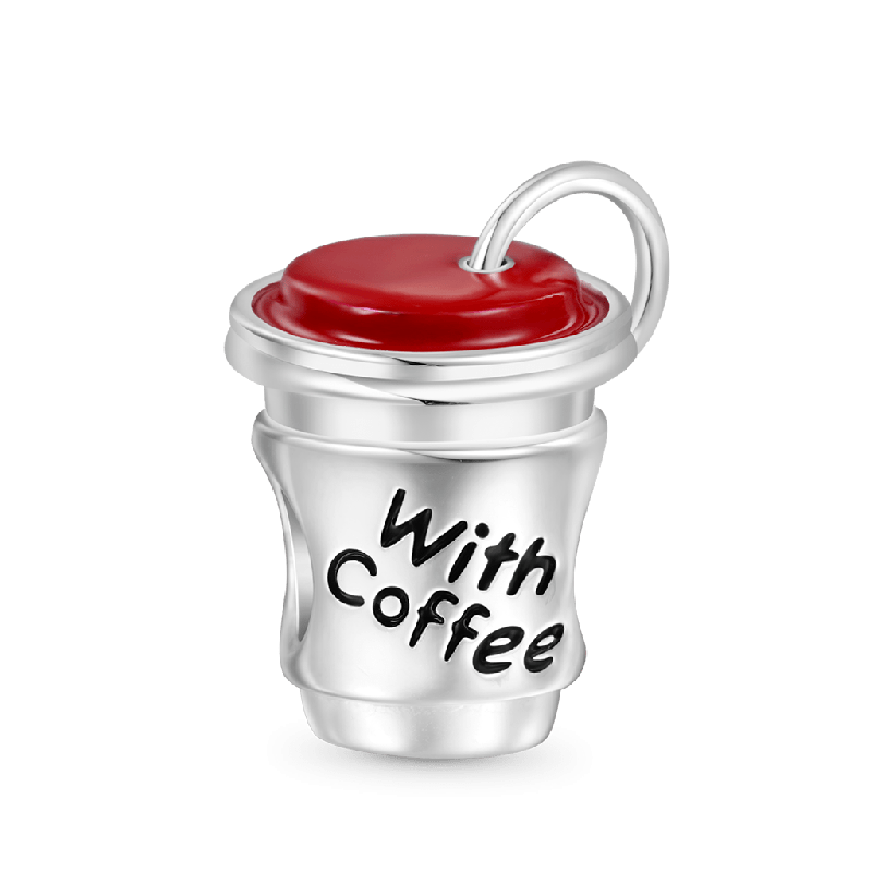 Open Lid Coffee Charm