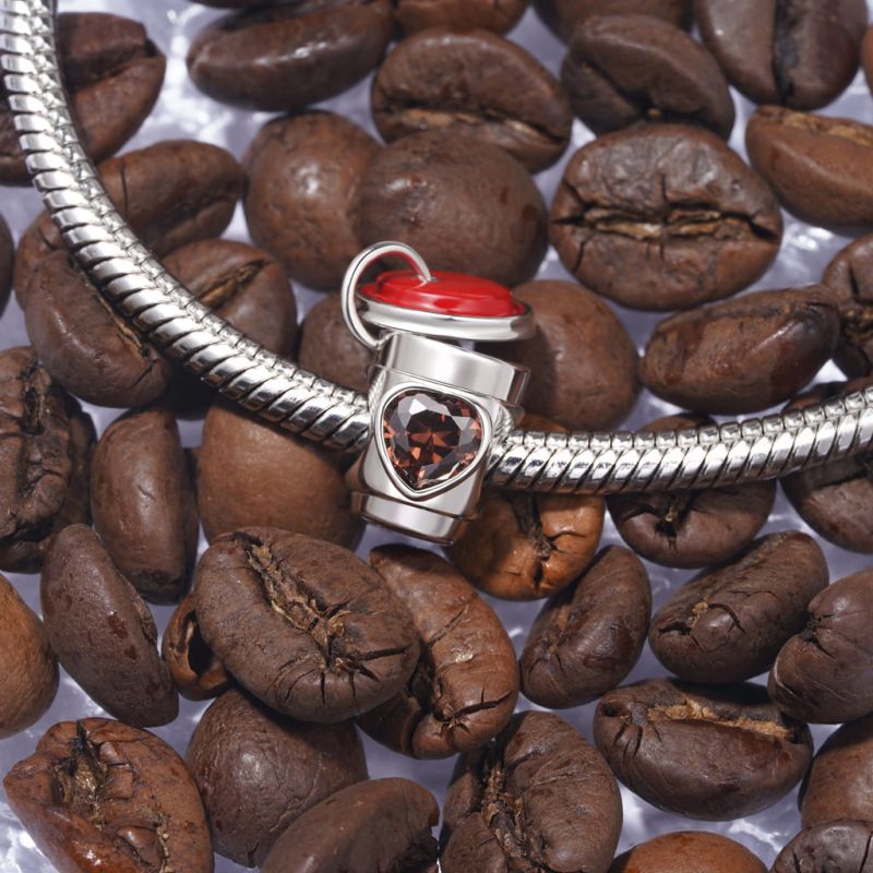 Open Lid Coffee Charm