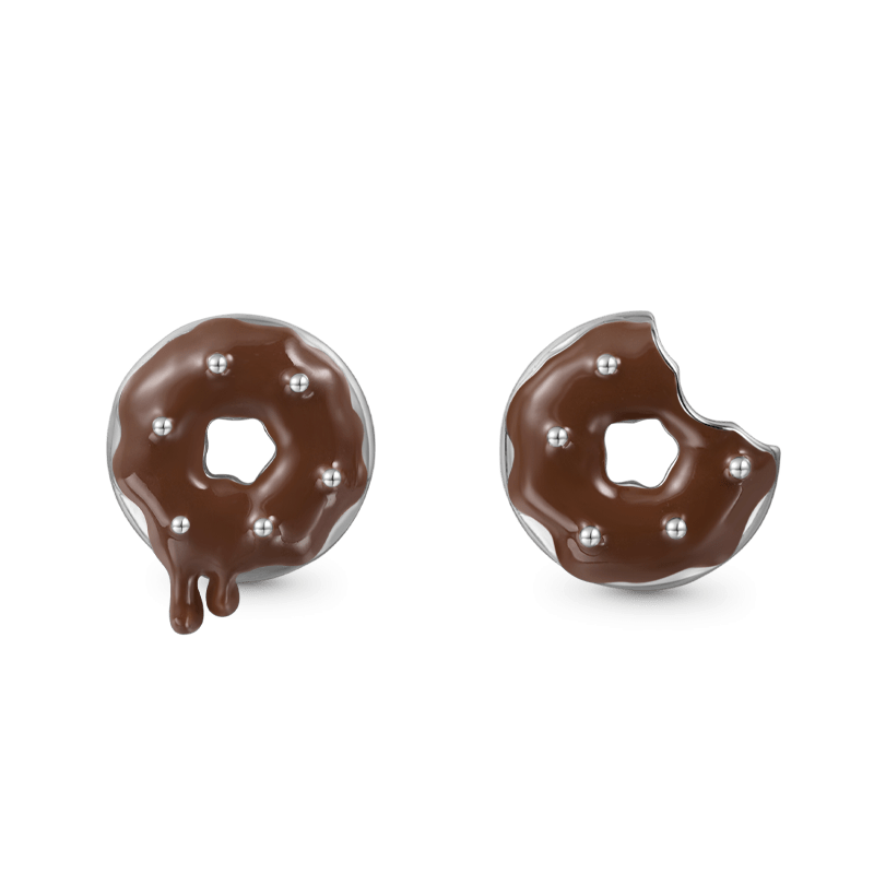 Irregular Donut Stud Earrings