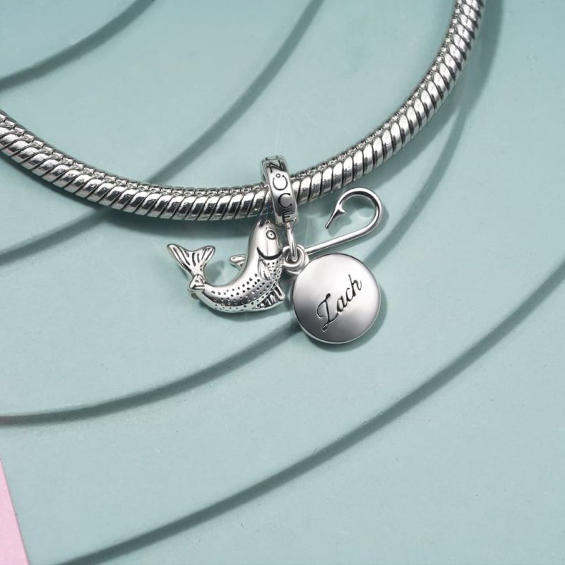 Engravable Fish Plate Pendant