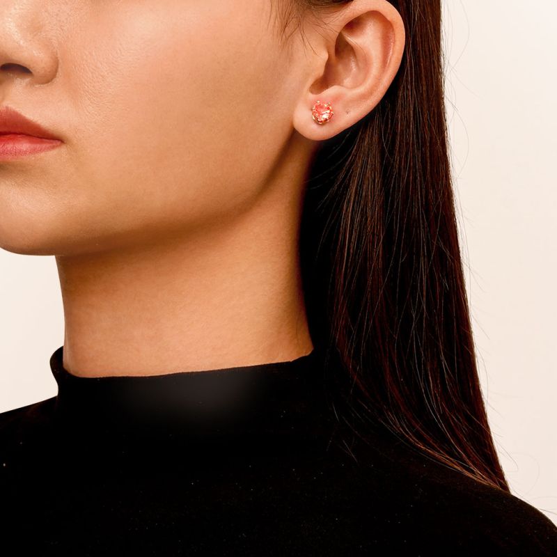 Red Light-up Stud Earring