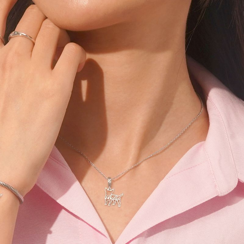 Engravable Chihuahua Pendant