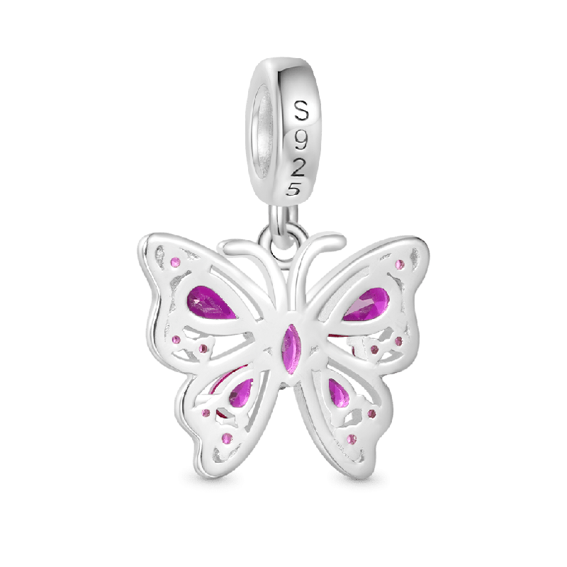 Pink Butterfly Pendant