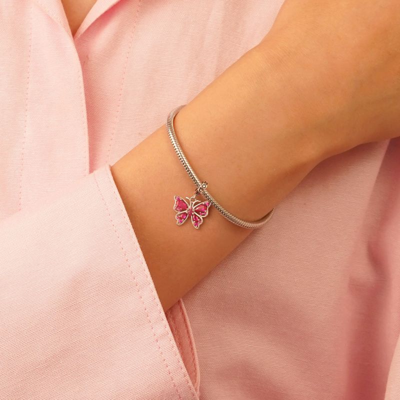 Pink Butterfly Pendant