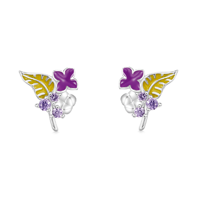 Lilac Stud Earrings