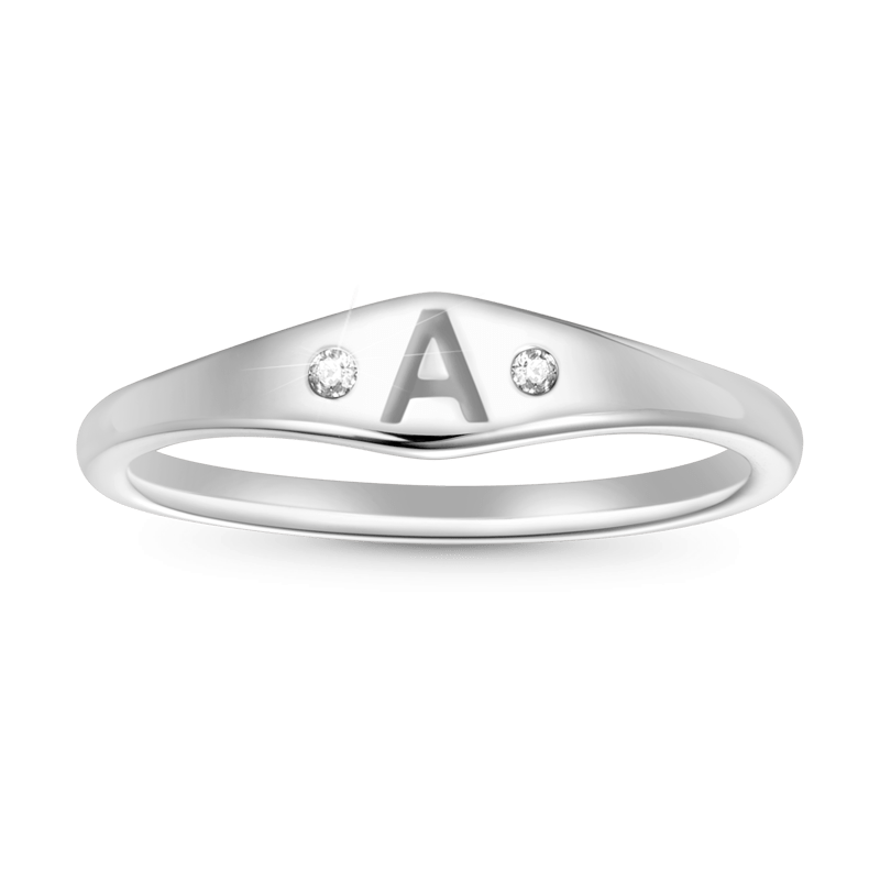 Letter Single Ring