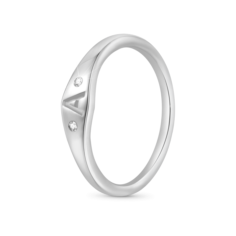 Letter Single Ring