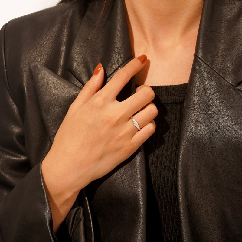 Letter Single Ring