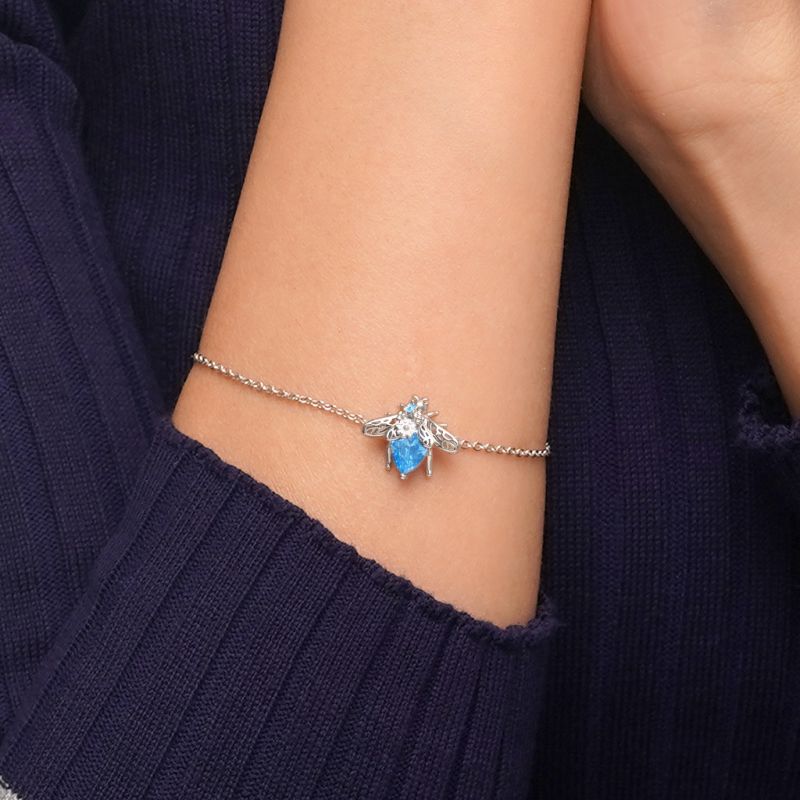 Blue Bee Bracelet