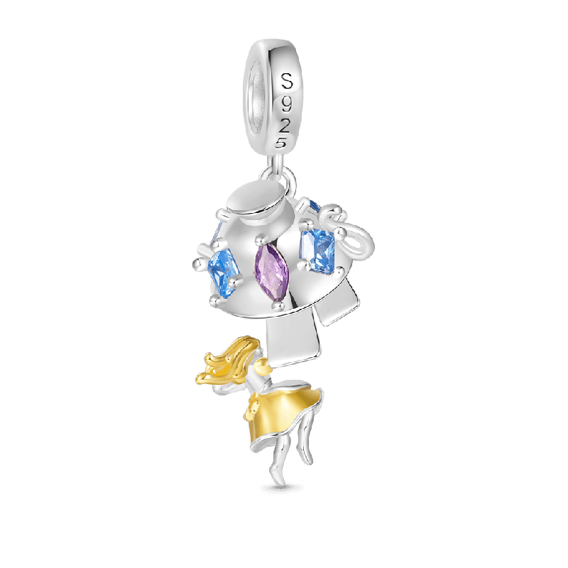 Alice Teacup Playing Cards Pendant