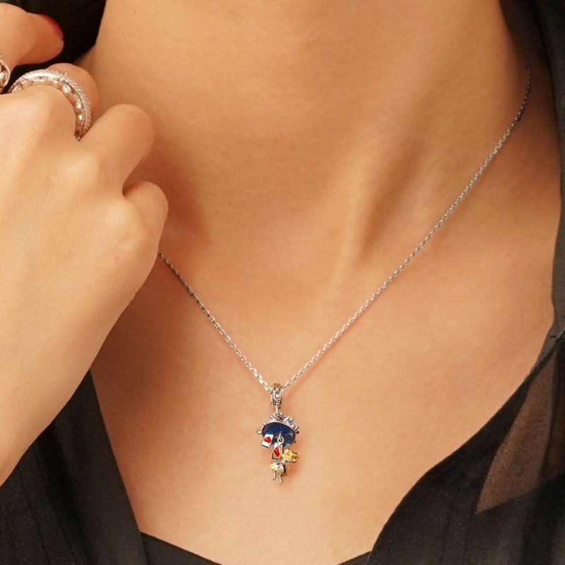 Alice Teacup Playing Cards Pendant