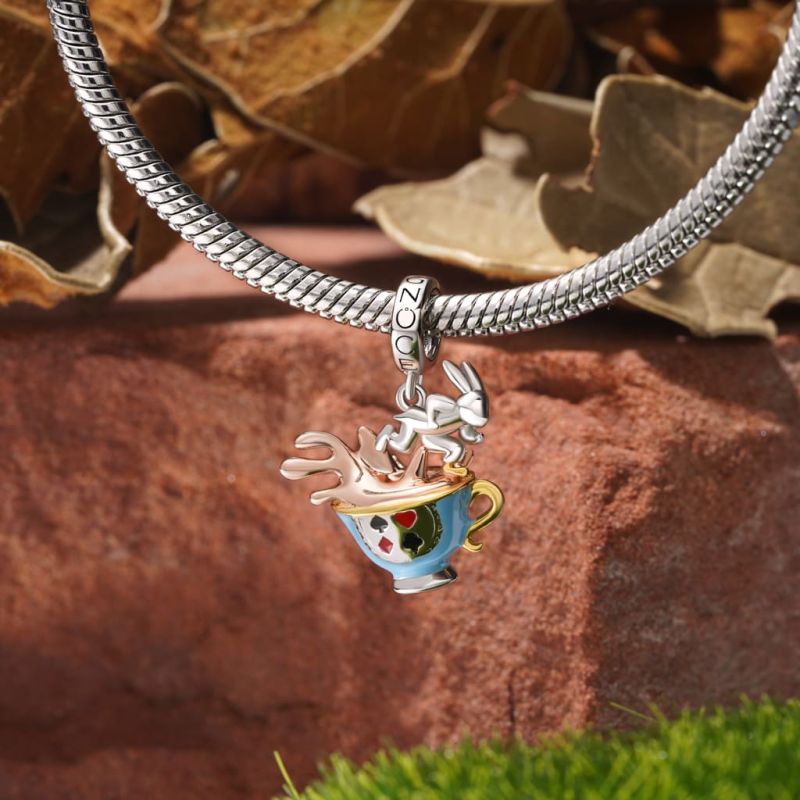Teacup Rabbit Pendant
