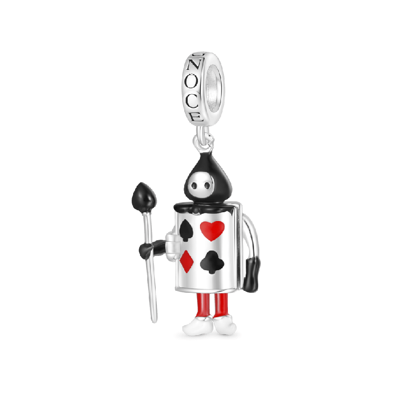 Openable Playing Card Soldiers Pendant