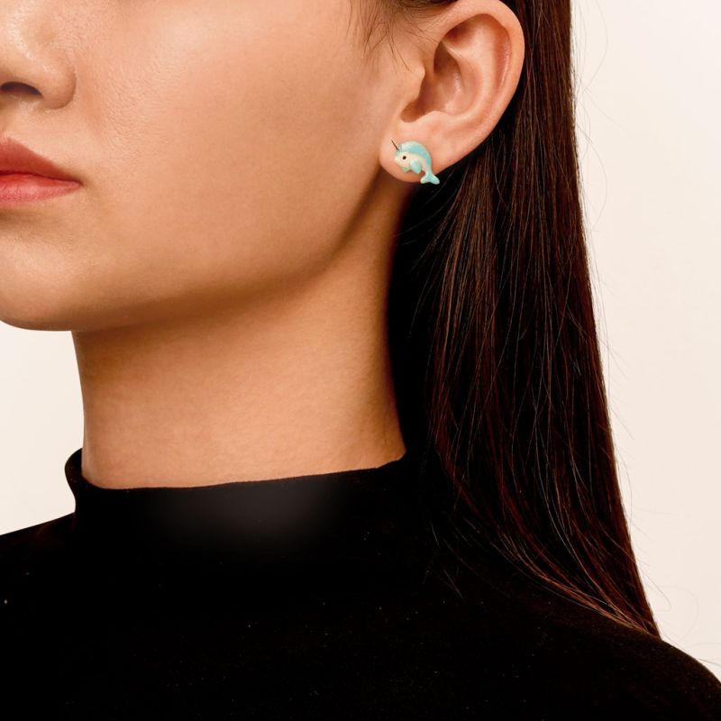 Narwhal Stud Earrings