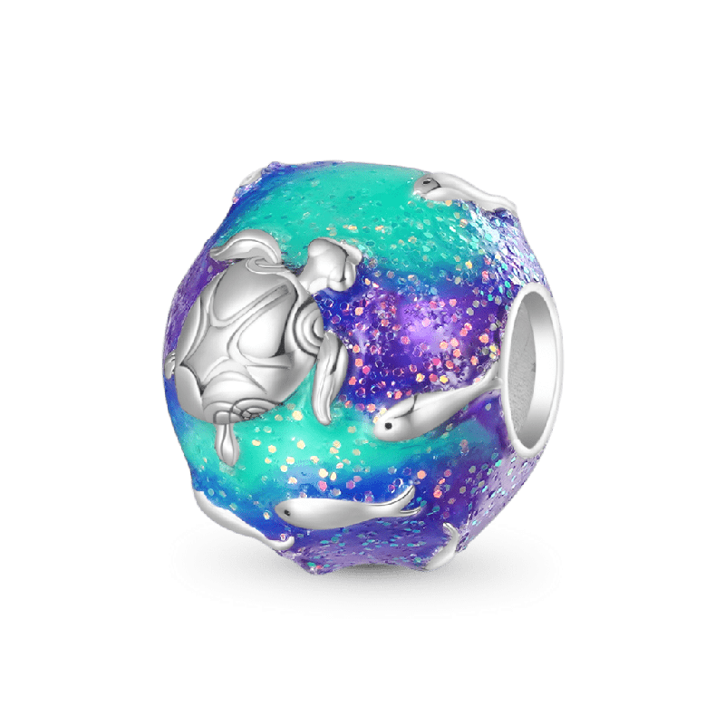 Summer Ocean Round Charm