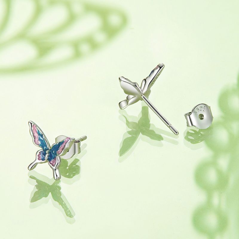 Aura Butterfly  Stud Earrings