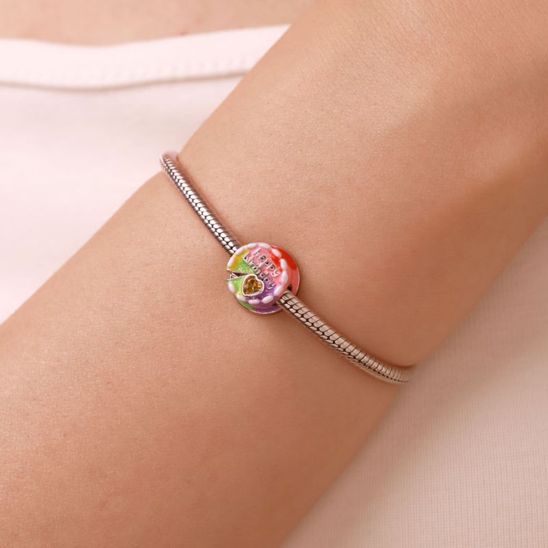 Engravable Birthday Cake Charm