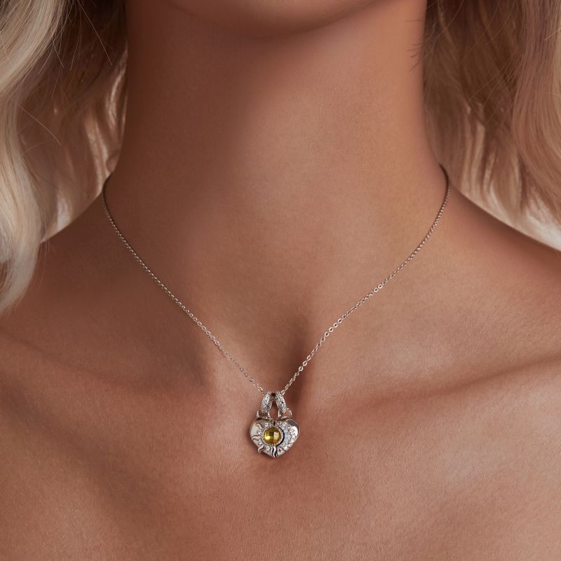 Sun and Moon Love Double Pendant