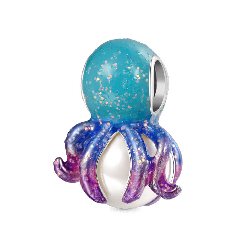 Octopus Pearl Charm
