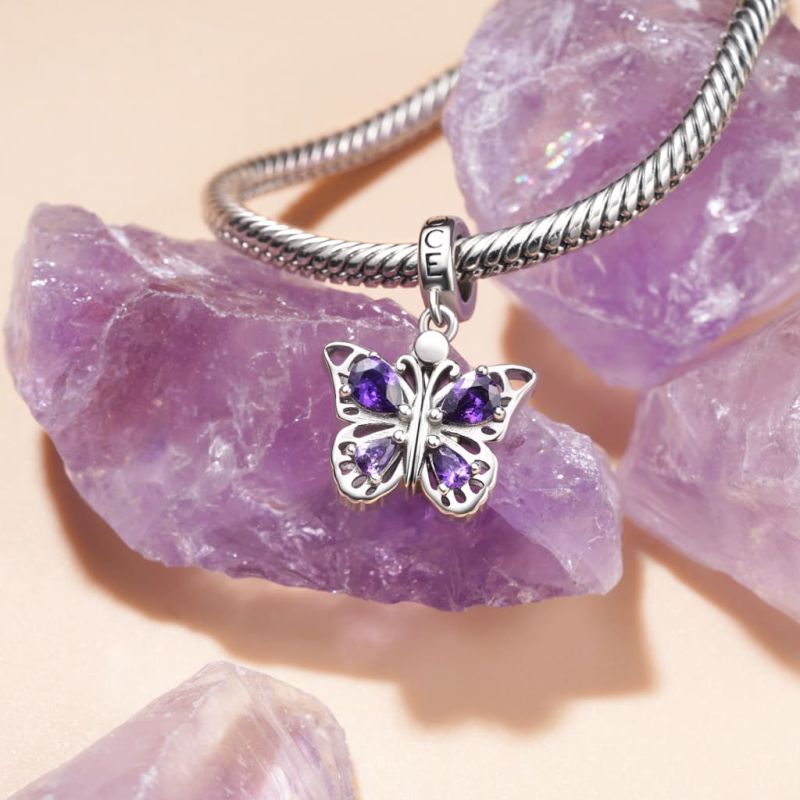 Openable Butterfly Engravable Pendant