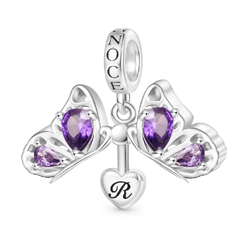 Openable Butterfly Engravable Pendant