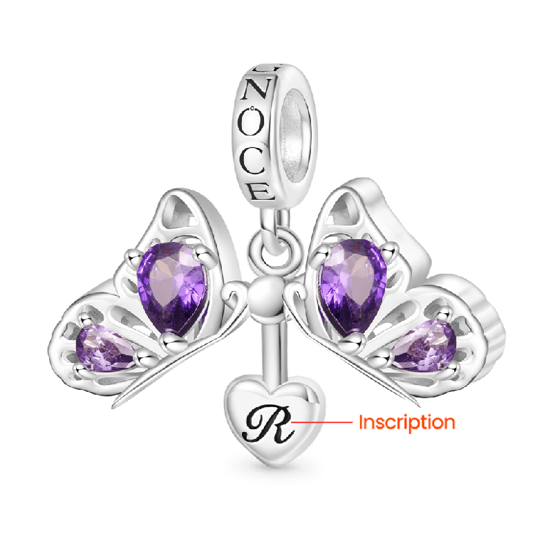 Openable Butterfly Engravable Pendant