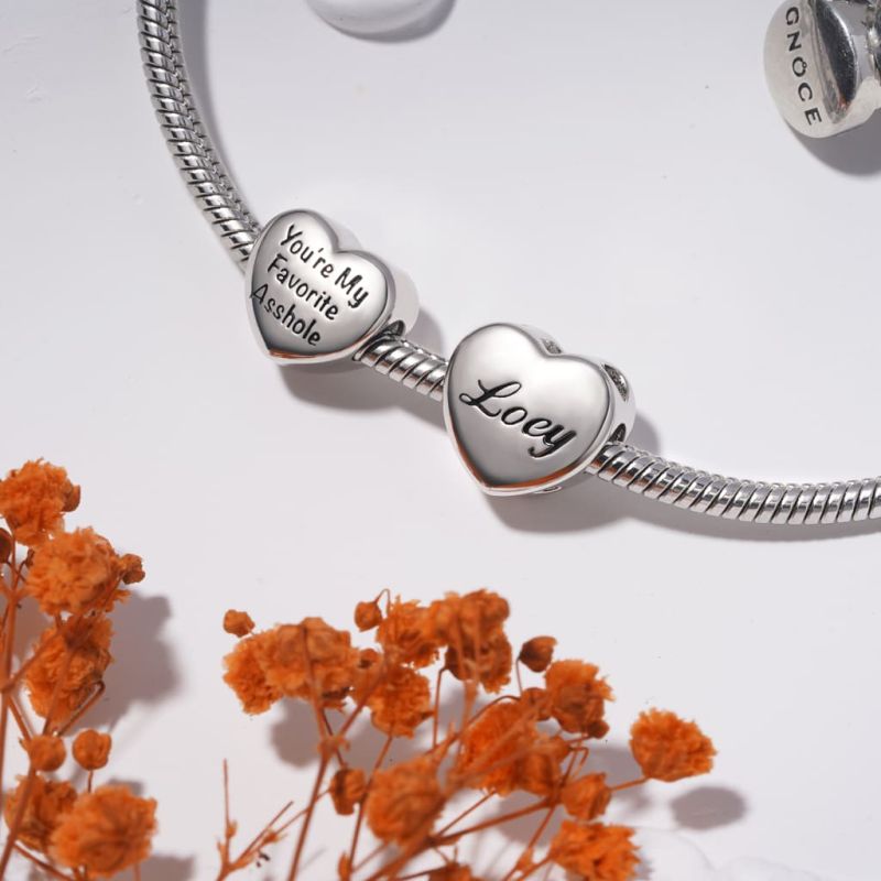 Personalized Fingerprint Heart Pendant