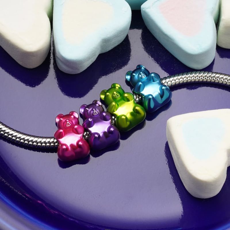 Green Gummy Bear Candy Charm