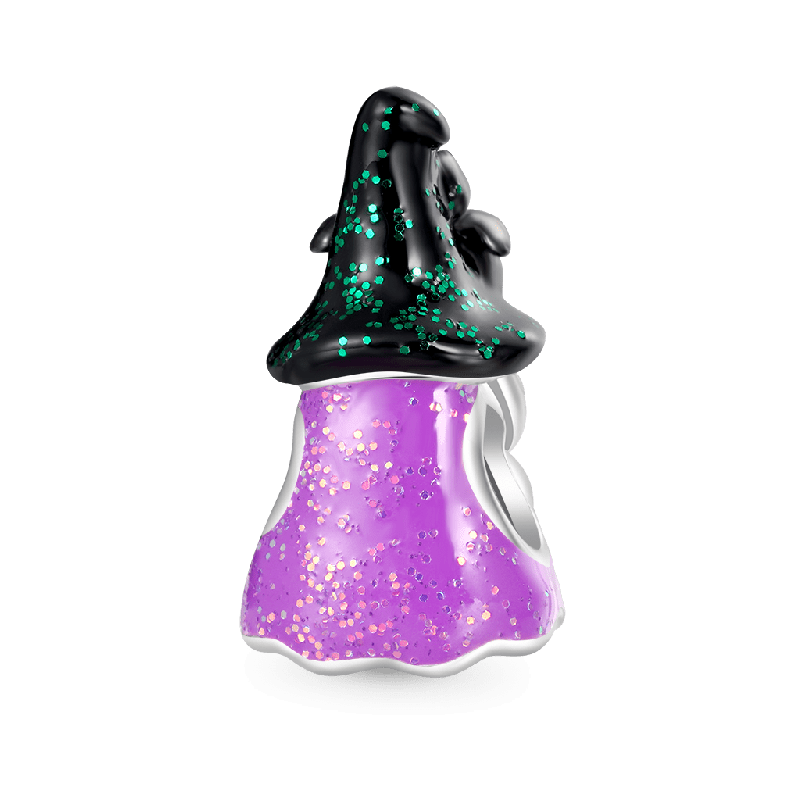 Halloween Gnome Witch Spider Hat Charm
