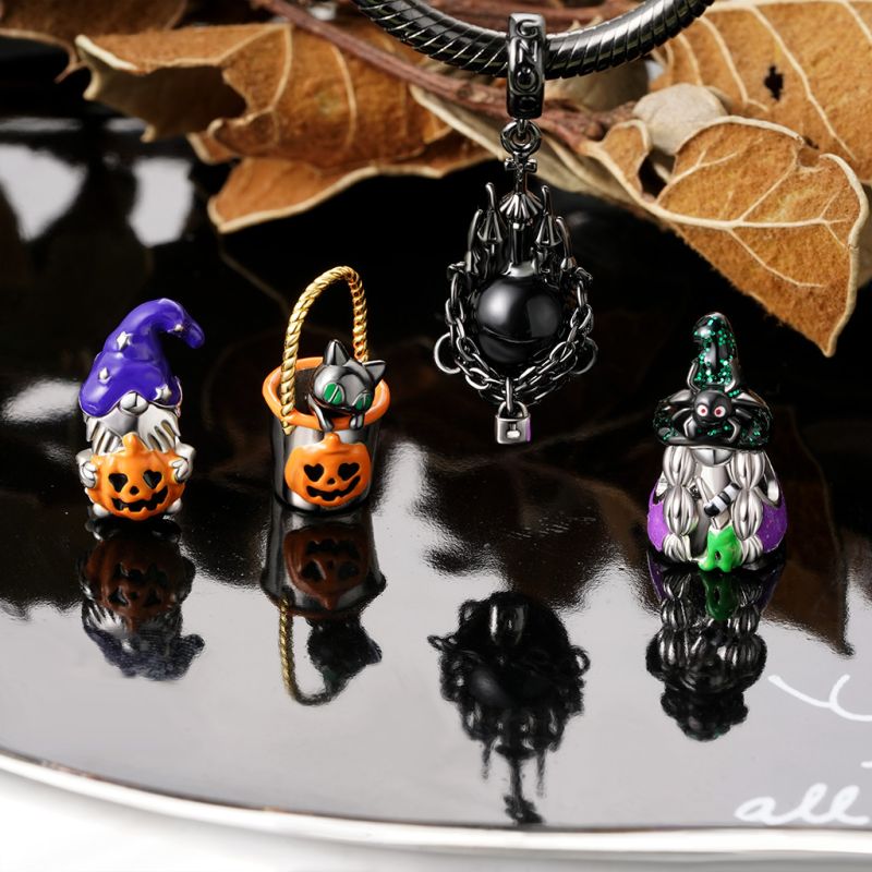 Halloween Gnome Pumpkin Charm