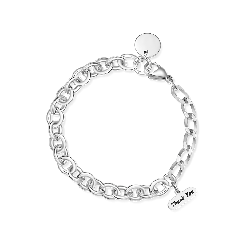 Retro Spliced Link Chain Bracelet