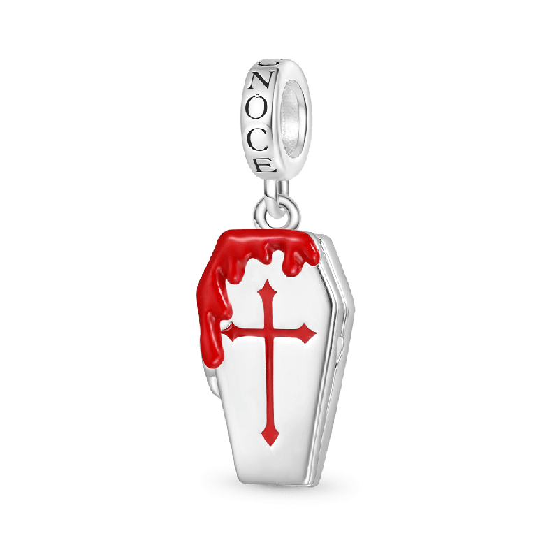 Bleeding Coffin Halloween Pendant