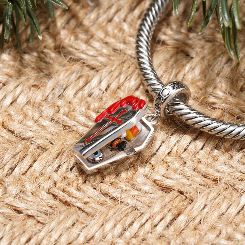 Bleeding Coffin Halloween Pendant