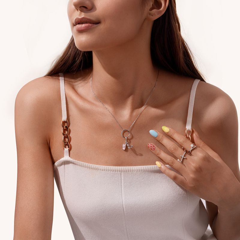 Simple Circle Link Necklace