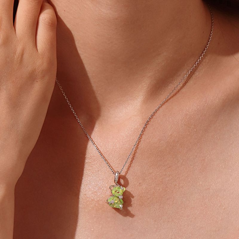 Green Dream Bear Pendant