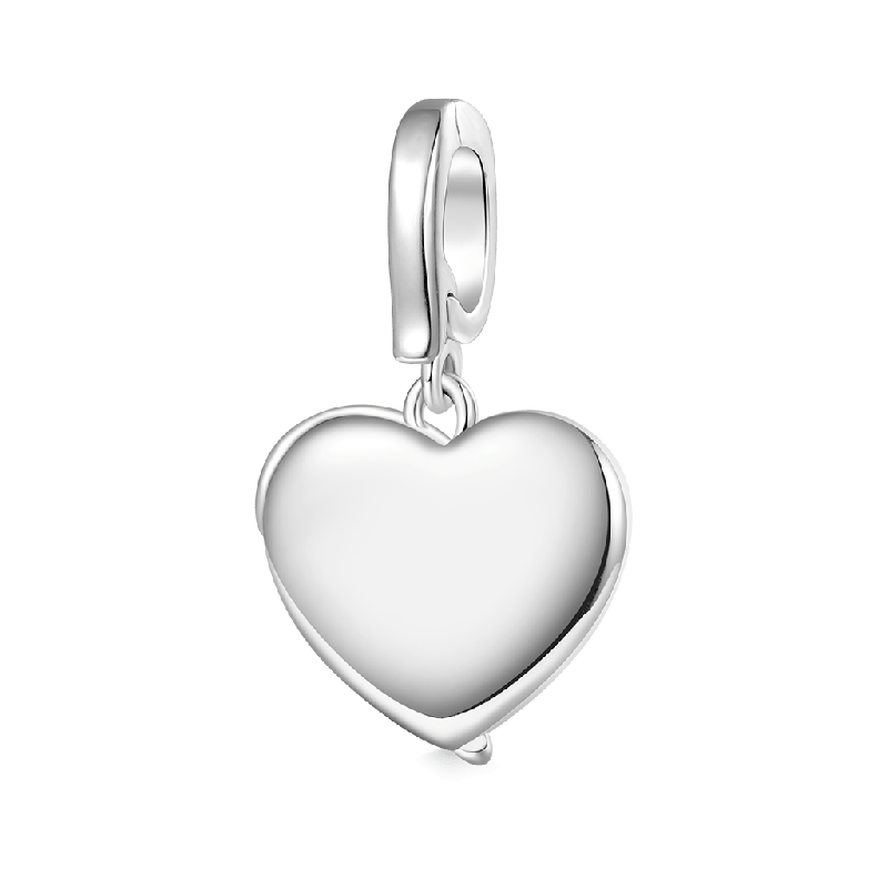 Heart Wings Clasp Clusters Charm