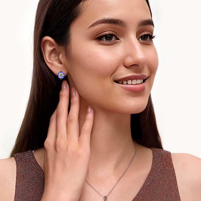 Forget-Me-Not Flower Earrings