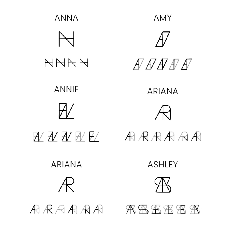 Minimalist Monogram Name Necklace