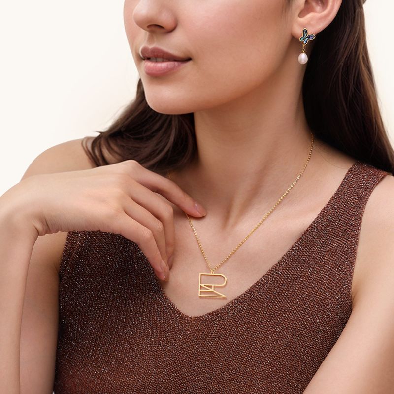 Minimalist Monogram Name Necklace