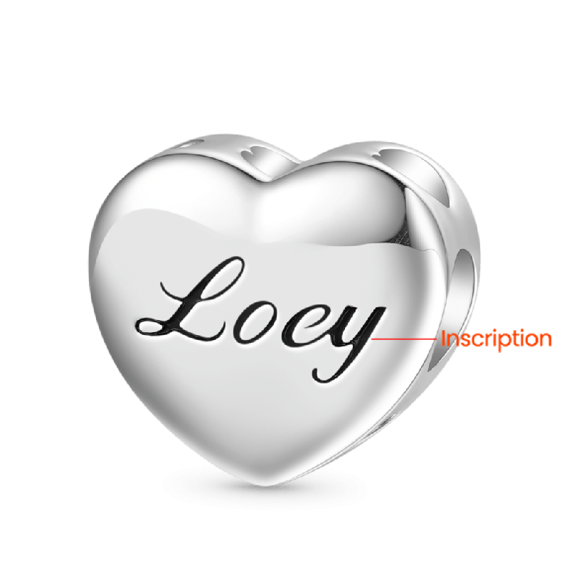 Personalized Fingerprint Heart Pendant
