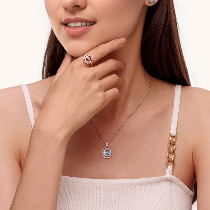London Blue Topaz Necklace