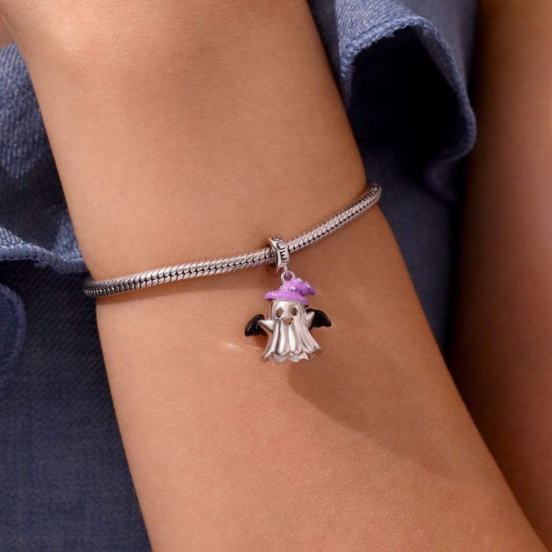 Halloween Ghost Light-up Pendant