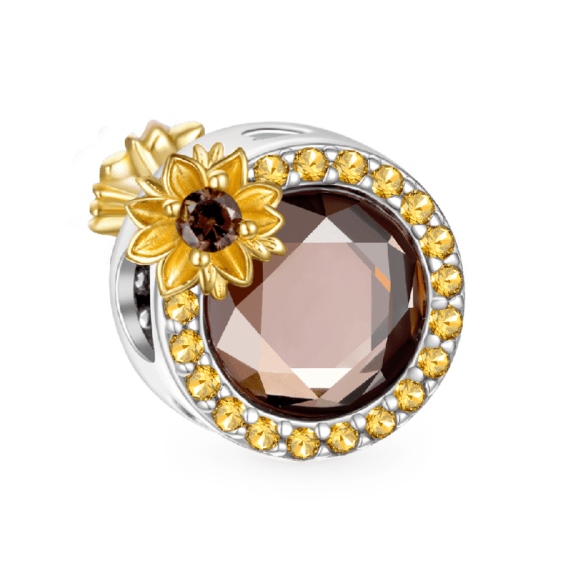 Sunflower Round-cut Charm