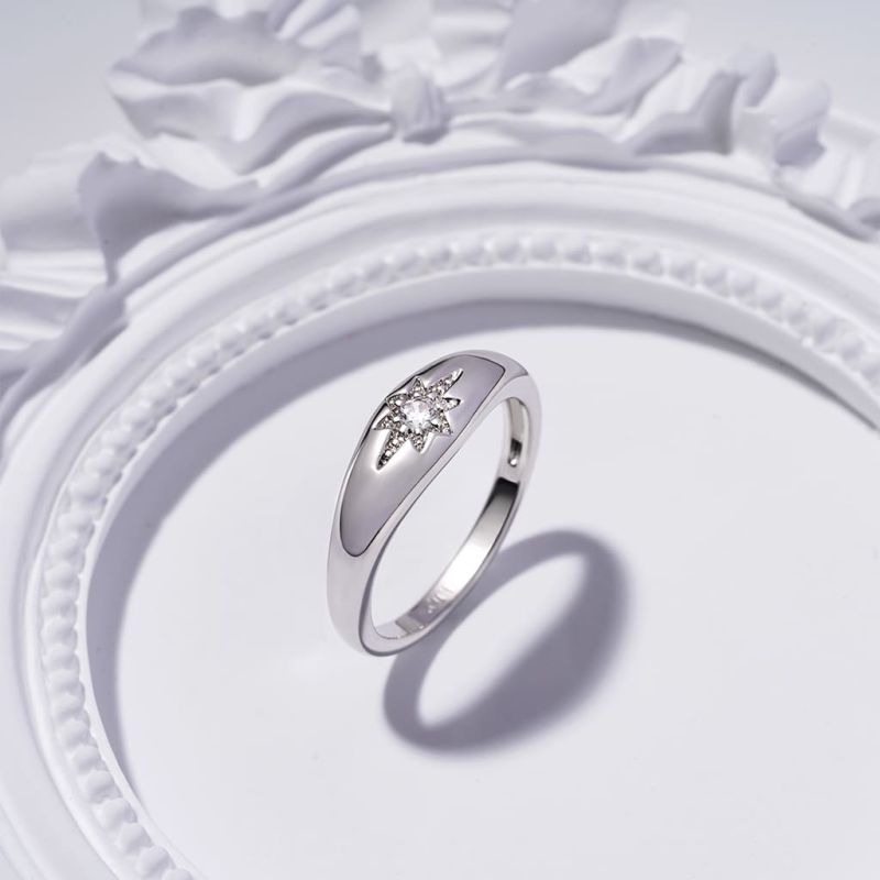 Northern Star Birthstone Ring
