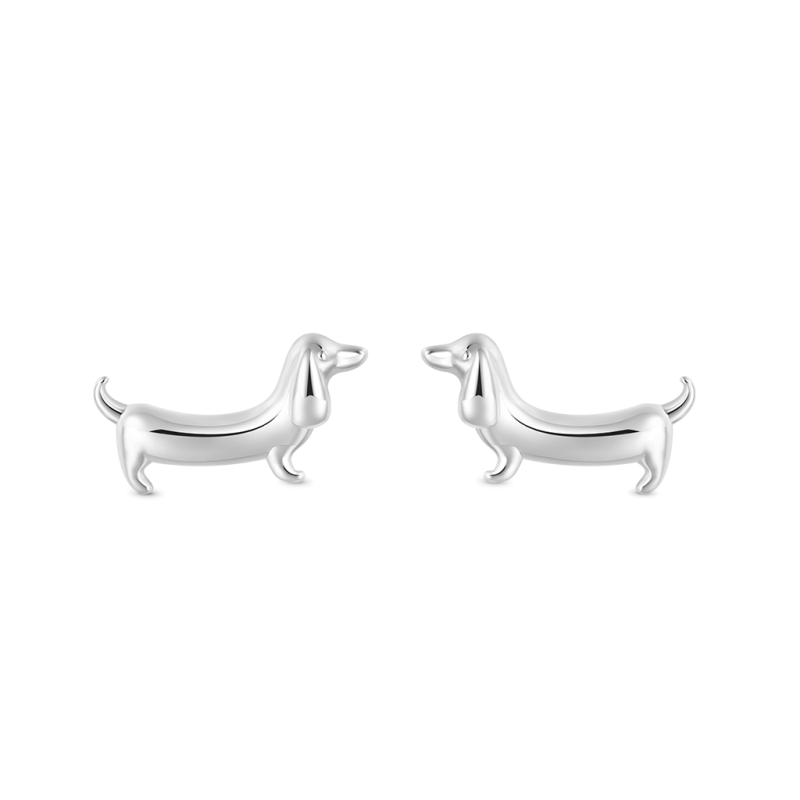 Dachshund Dog Stud Earrings