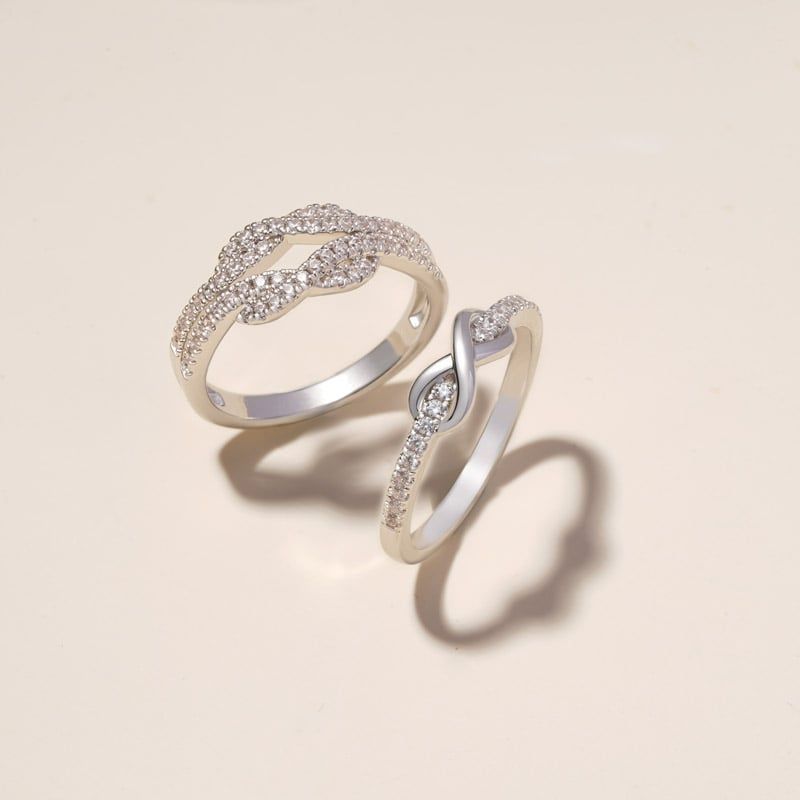 Infinite Pave White CZ Ring