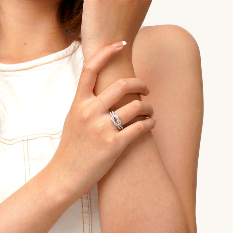Infinite Pave White CZ Ring