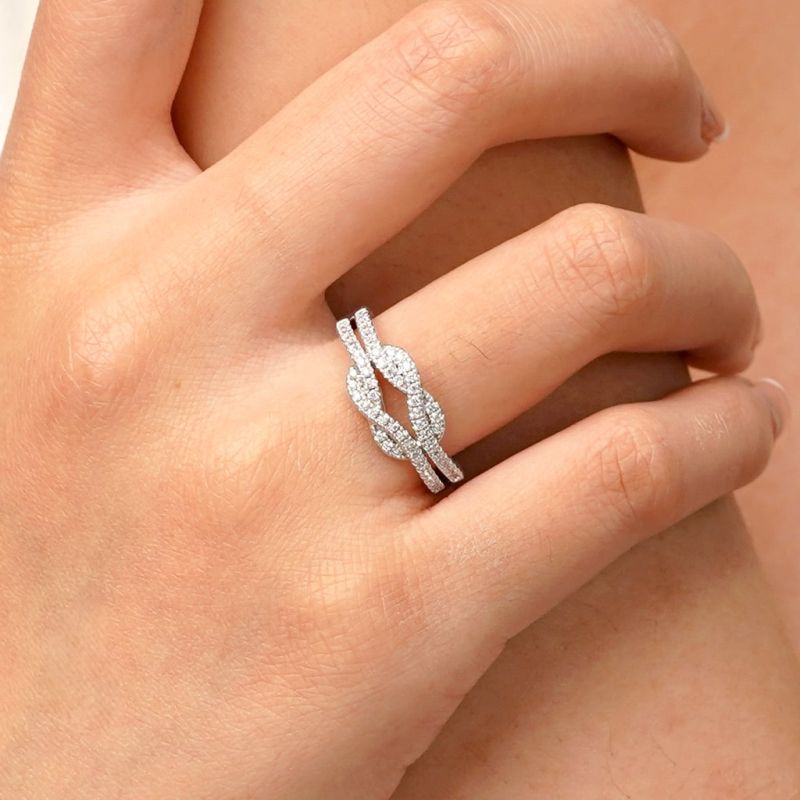 Infinite Pave White CZ Ring